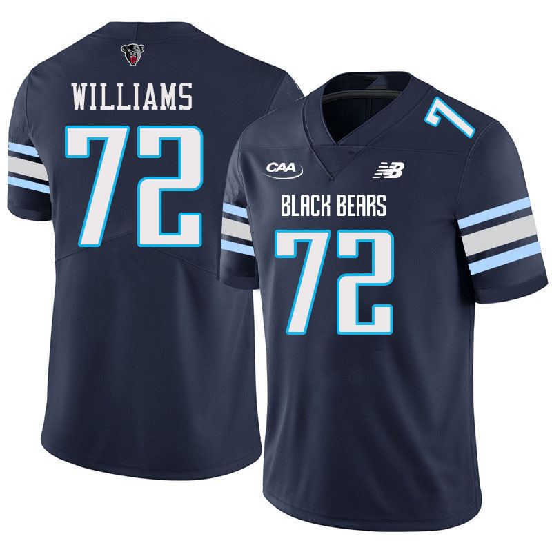 Men #72 Tyler Williams Maine Black Bears College Football Jerseys Stitched Sale-Navy
